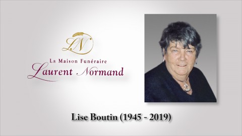 Lise Boutin (1945 - 2019)