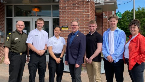 Retour des cadets de la Sûreté du Québec à Montmagny