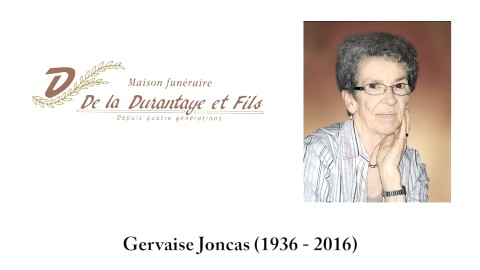 Gervaise Joncas (1936 - 2016)