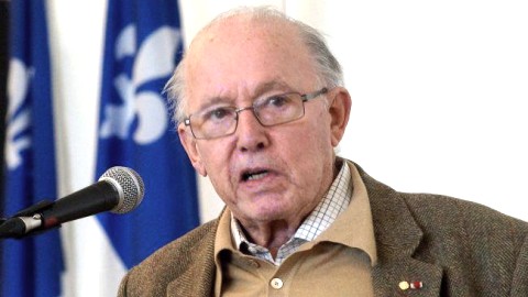 L’ancien premier ministre Bernard Landry de passage à Saint-Pascal