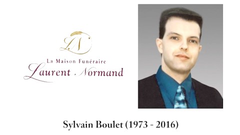 Avis de décès: Sylvain Boulet (1973 - 2016)
