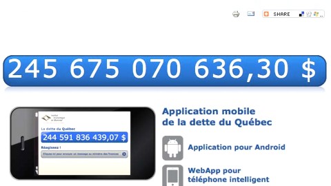 La dette québécoise augmentera de 28 M$ par jour