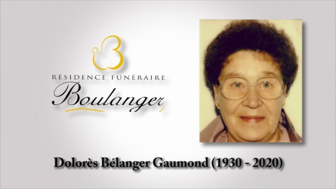 Dolorès Bélanger Gaumond (1930 - 2020)