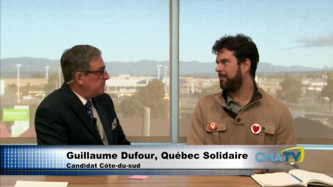 Entrevue - Guillaume Dufour candidat Québec Soliaire dans Côte-du-sud - 27 septembre 2018