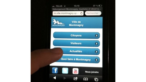 LA VILLE DE MONTMAGNY SE DOTE D'UN SITE MOBILE