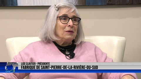 Entrevue - Lise Cloutier, présidente du conseil de Fabrique de St-Pierre-de-la-Rivière-du-Sud - 9 novembre 2022