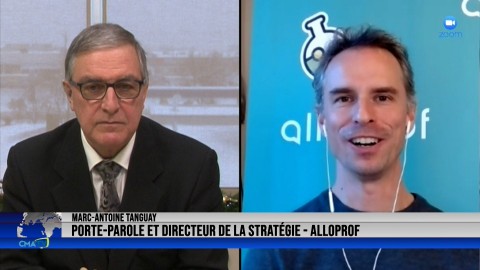 Entrevue - Marc-Antoine Tanguay, porte-parole d'Allôprof - 13 décembre 2021