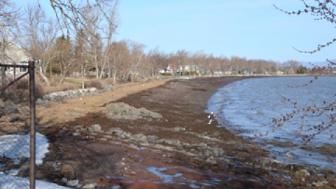 Plage interdite à Berthier-sur-Mer