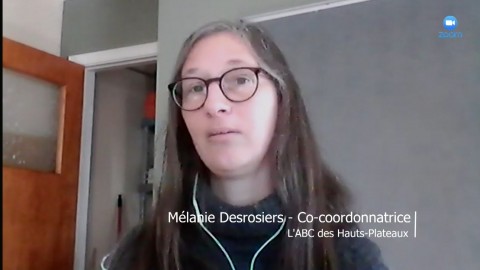 Entrevue - Mélanie Desrosiers, co-coordonnatrice de l'ABC des Hauts-Plateaux - 31 janvier 2024