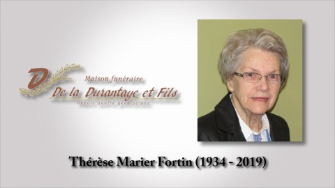 Thérèse Marier Fortin (1934 - 2019)