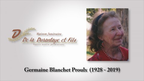 Germaine Blanchet Proulx (1928 - 2019)