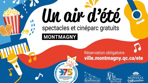 Des spectacles extérieurs et du cinéparc gratuits cet été à Montmagny!