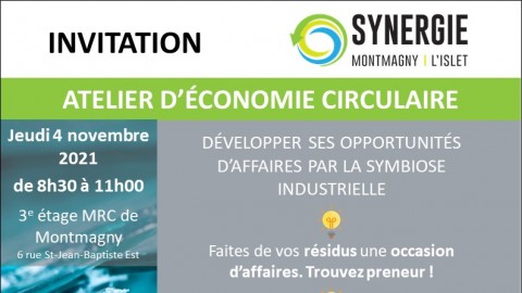 Un atelier de maillage en économie circulaire pour les entreprises des territoires des MRC de L’Islet et de Montmagny
