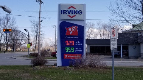 Le prix de l’essence au litre bondit de 10 cents à Montmagny