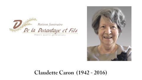 Claudette Caron (1942 - 2016)