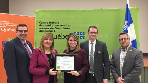 Le CISSS de Chaudière-Appalaches obtient la certification « entreprise en santé - élite »