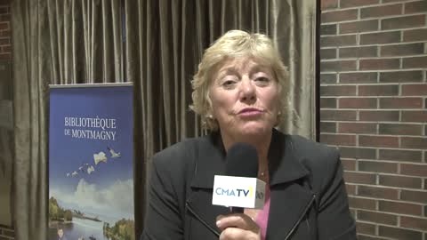 Jocelyne Cazin de passage à Montmagny