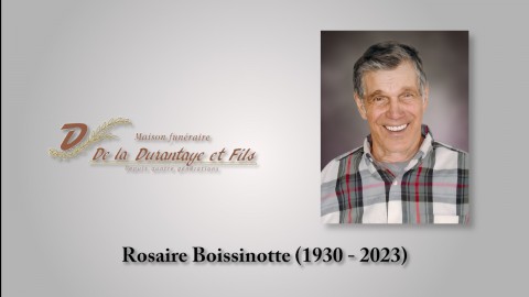 Rosaire Boissinotte (1930 - 2023)