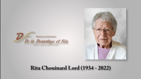 Rita Chouinard Lord (1934 - 2022)