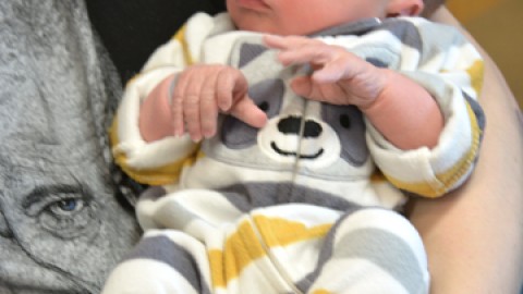 Noah pousse son premier cri le 2 janvier