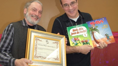 LE BÉDÉISTE MICHEL GRANT REÇOIT LE PRIX PHILIPPE-AUBERT-DE-GASPÉ