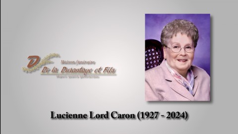 Lucienne Lord Caron (1927 - 2024)