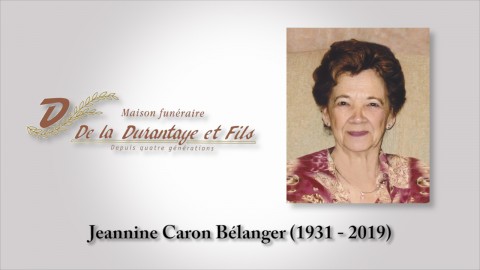 Jeannine Caron Bélanger (1931 - 2019)