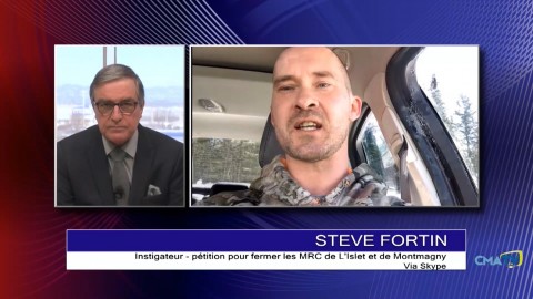 Entrevue - Steve Fortin, instigateur d'une pétition pour fermer les MRC de L'Islet et de Montmagny