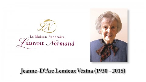 Jeanne-D'Arc Lemieux Vézina (1930 - 2018)