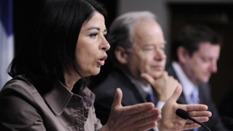 «Le gouvernement tient compte de la principale revendication des étudiants, à savoir que la situation financière d'une personne ne doit pas constituer un obstacle à l'accès aux études» Mme Line Beauchamp.