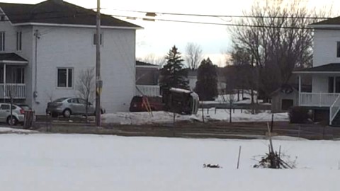 Mise à jour : Grave accident sur la Montée de la Rivière-du-Sud