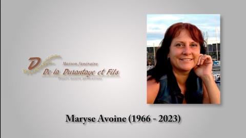 Maryse Avoine (1966 - 2023)