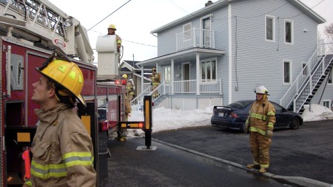 FEU DE CHEMINÉE À MONTMAGNY