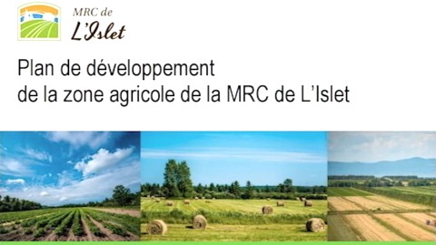 Reportage : Lancement du plan de développement de la zone agricole de la MRC de L'Islet