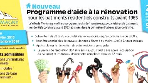 Un nouveau programme d'accès à la rénovation pour les résidences construites avant 1965 à Montmagny