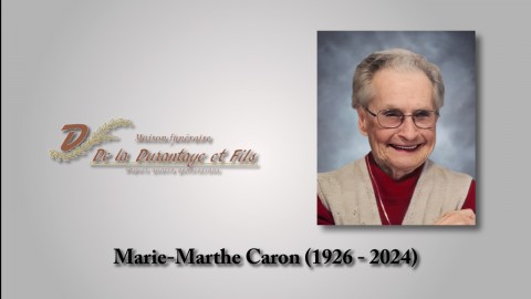 Marie-Marthe Caron (1926 - 2024)