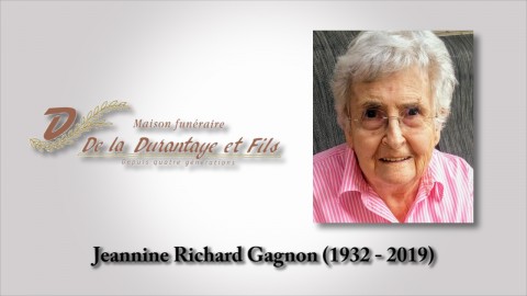 Jeannine Richard Gagnon (1932 - 2019)