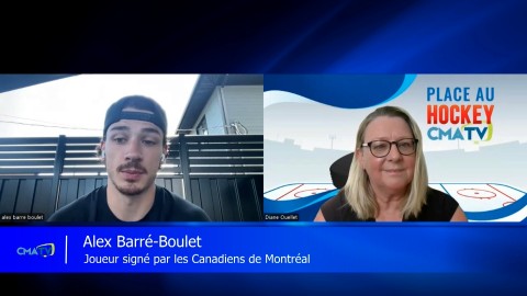 Entrevue - Diane Ouellet rencontre Alex Barré-Boulet, nouvellement sous contrat avec Les Canadiens de Montréal - 8 juillet 2024