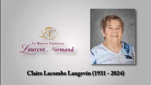 Claire Lacombe Langevin (1931 - 2024)