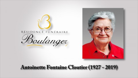 Antoinette Fontaine Cloutier (1927 - 2019)