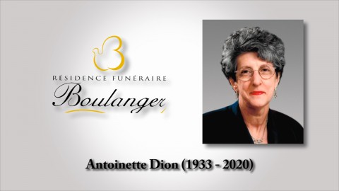 Antoinette Dion (1933 - 2020)