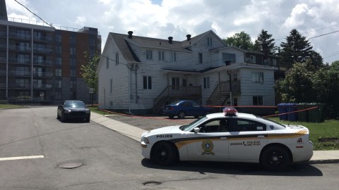 Intervention policière sur la rue de l'Église à Montmagny