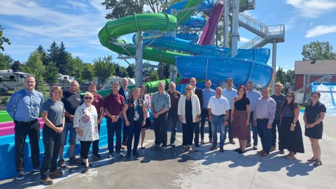 La Ville de Montmagny inaugure officiellement les glissades d’eau du Parc aquatique de la Pointe-aux-Oies