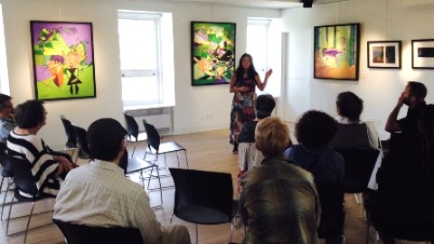 Exposition de Ginette Kakakos Aubin à la Bibliothèque de Montmagny