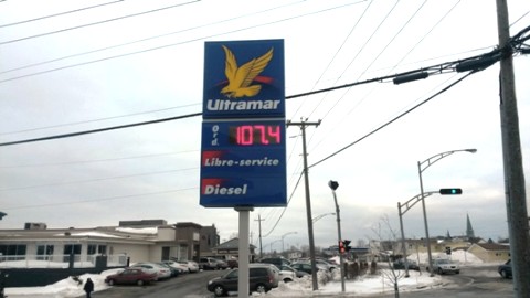 Le prix de l'essence encore à la baisse à Montmagny