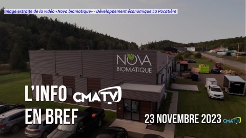 L'Info CMATV en bref du 23 novembre 2023