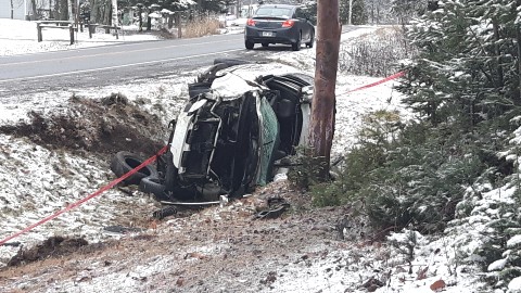 Accident avec tonneaux sur la route Trans-Comté à Montmagny