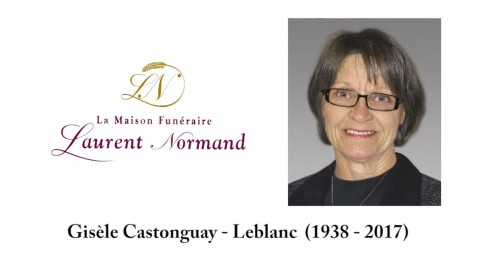 Gisèle Castonguay Leblanc (1938 2017)