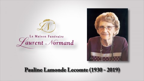 Pauline Lamonde Lecomte (1930 - 2019)