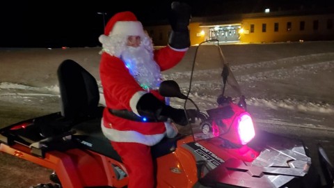 Le père Noël en VTT à Saint-Pamphile